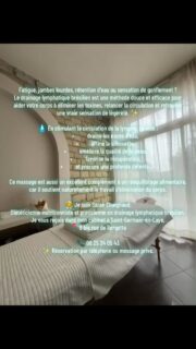 Prenez un moment pour votre corps, votre santé et votre bien-être 🌸
#drainagelymphatique #saintgermainenlaye #bienetre #detox #diététique #massagelymphatique #remodelage #drainagebrésilien #legèreté #selfcare
