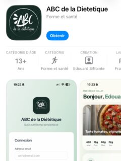📱 Grande nouvelle ! 🎉

Mon application ABC de la Diététique est désormais disponible sur l’App Store 🍎 et Google Play 🤖 !

Grâce à l’application, vous pouvez :
🥗 Suivre votre programme nutritionnel personnalisé
📅 Prendre rendez-vous facilement
💬 Recevoir mes conseils et échanger avec moi
📊 Suivre vos progrès au quotidien

🔎 Recherchez “ABC de la Diététique” sur l’App Store ou le Google Play Store.

À très vite dans l’application ! 💚

#ABCDelaDietetique #Nutrition #Diététique #RééquilibrageAlimentaire #Santé PerteDePoids BienÊtre Nutritionniste AppStore GooglePlay SuiviNutritionnel