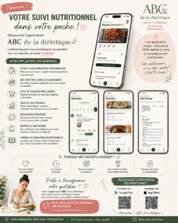 ✨ NOUVEAU : votre suivi nutritionnel directement dans votre poche ! 📱🌿

Je suis heureuse de vous présenter l’application ABC de la diététique, pensée pour vous accompagner au quotidien, entre deux consultations, et vous aider à avancer vers vos objectifs plus simplement. 🤍

Grâce à l’application, vous pouvez retrouver votre plan alimentaire personnalisé, découvrir des recettes saines et gourmandes, suivre vos progrès, échanger grâce à une messagerie sécurisée, recevoir des rappels et encouragements, et accéder à des conseils en nutrition.

L’objectif ? Vous permettre d’avoir votre accompagnement nutritionnel à portée de main, où que vous soyez, tout en restant pleinement accompagné(e). 🌱

📲 L’application est disponible dès maintenant sur l’App Store et Google Play.
Recherchez simplement « ABC de la diététique ».

📅 Vous souhaitez commencer votre accompagnement ?
Vous pouvez également prendre rendez-vous sur Doctolib — lien disponible dans ma bio.

À très bientôt,
Sarah Chaignaud – Diététicienne Nutritionniste 💚

#abcdeladietetique #dieteticienne #dieteticiennenutritionniste #nutrition #suivinutritionnel